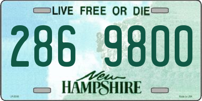 NH license plate 2869800