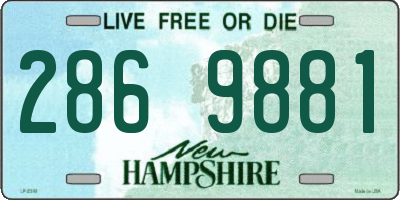NH license plate 2869881