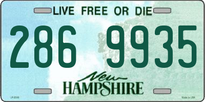 NH license plate 2869935