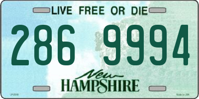NH license plate 2869994