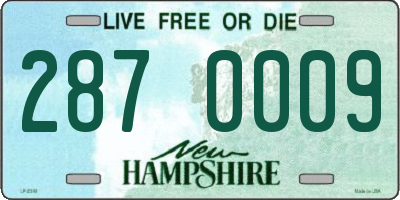 NH license plate 2870009