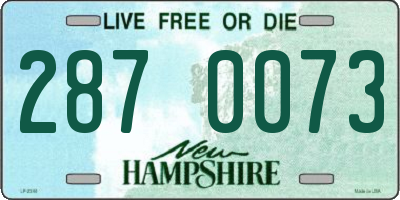 NH license plate 2870073