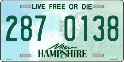 NH license plate 2870138