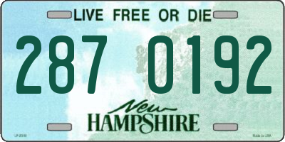 NH license plate 2870192