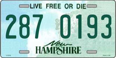 NH license plate 2870193