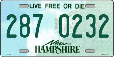 NH license plate 2870232