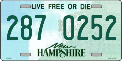 NH license plate 2870252