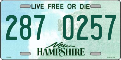 NH license plate 2870257