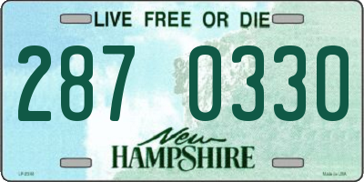 NH license plate 2870330