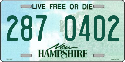 NH license plate 2870402