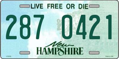 NH license plate 2870421