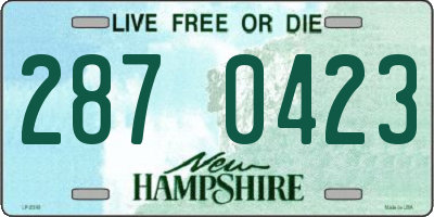 NH license plate 2870423
