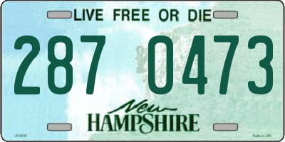 NH license plate 2870473