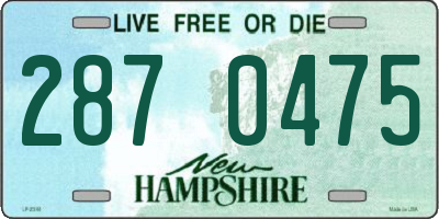 NH license plate 2870475