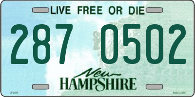 NH license plate 2870502