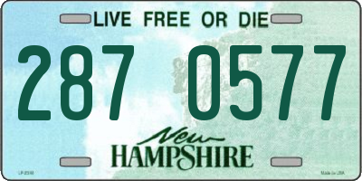 NH license plate 2870577