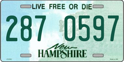 NH license plate 2870597