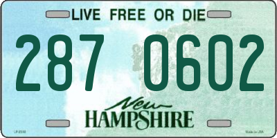 NH license plate 2870602