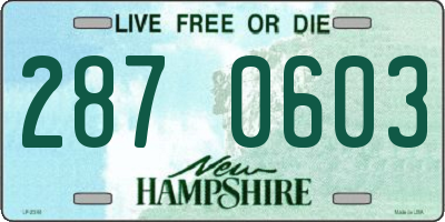 NH license plate 2870603