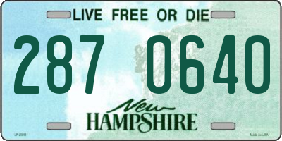 NH license plate 2870640