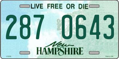 NH license plate 2870643