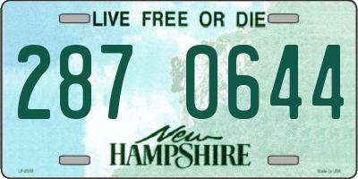 NH license plate 2870644