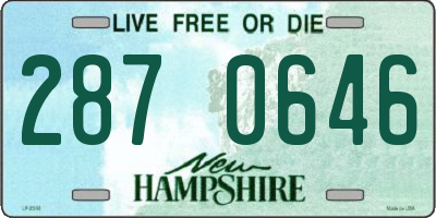 NH license plate 2870646