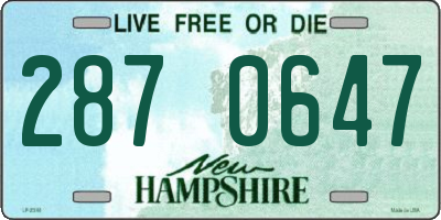 NH license plate 2870647