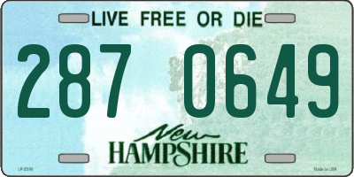 NH license plate 2870649