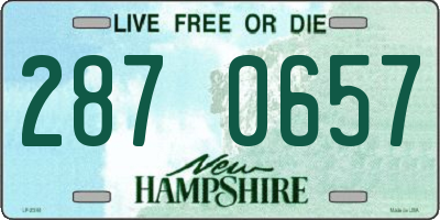 NH license plate 2870657