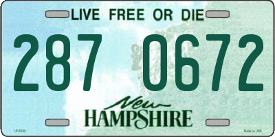 NH license plate 2870672