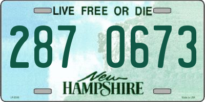 NH license plate 2870673