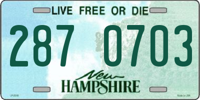 NH license plate 2870703