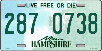 NH license plate 2870738