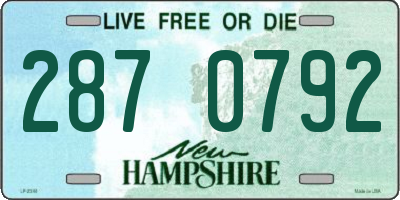 NH license plate 2870792
