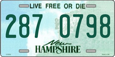 NH license plate 2870798