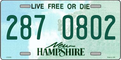 NH license plate 2870802