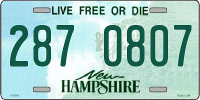 NH license plate 2870807