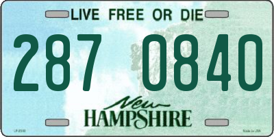 NH license plate 2870840