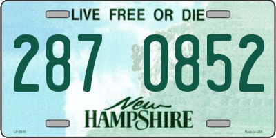 NH license plate 2870852