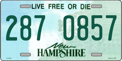 NH license plate 2870857