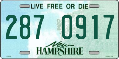 NH license plate 2870917