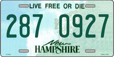 NH license plate 2870927