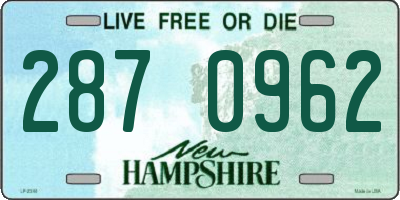 NH license plate 2870962