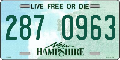 NH license plate 2870963