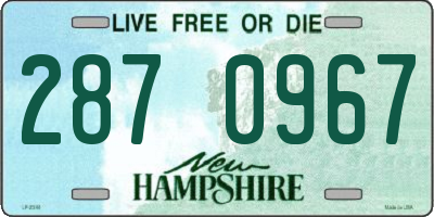 NH license plate 2870967