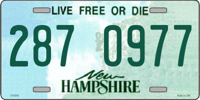 NH license plate 2870977