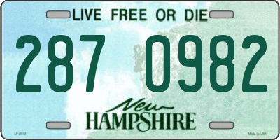 NH license plate 2870982