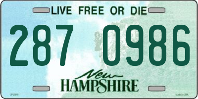 NH license plate 2870986