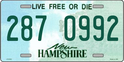 NH license plate 2870992